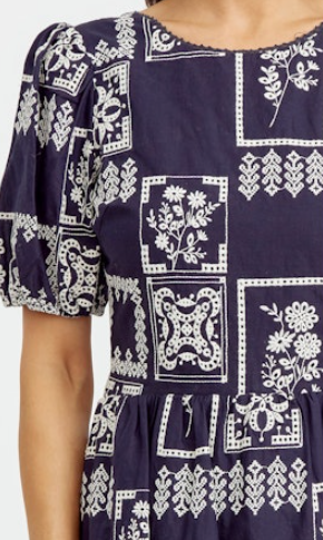 Greylin Karina Embroidered Dress
