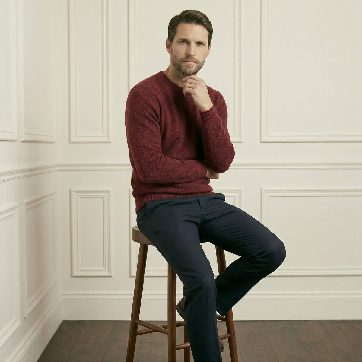 LUMUSAE LLC - Men's Cashmere Crewneck Sweater - The Original