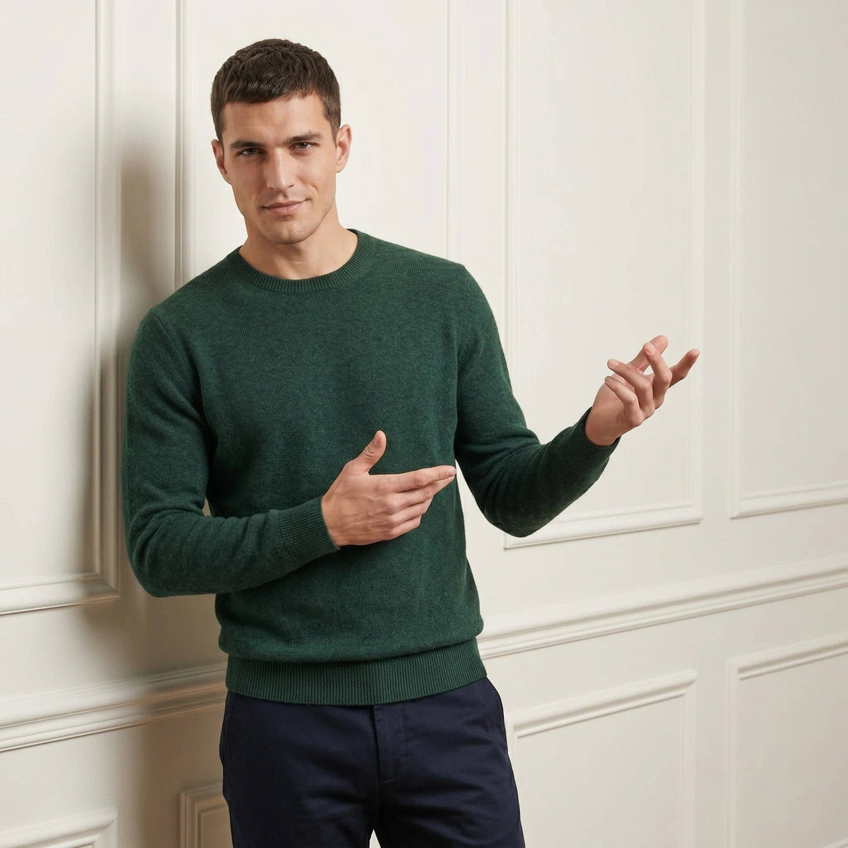 LUMUSAE LLC - Men's Cashmere Crewneck Sweater - The Original