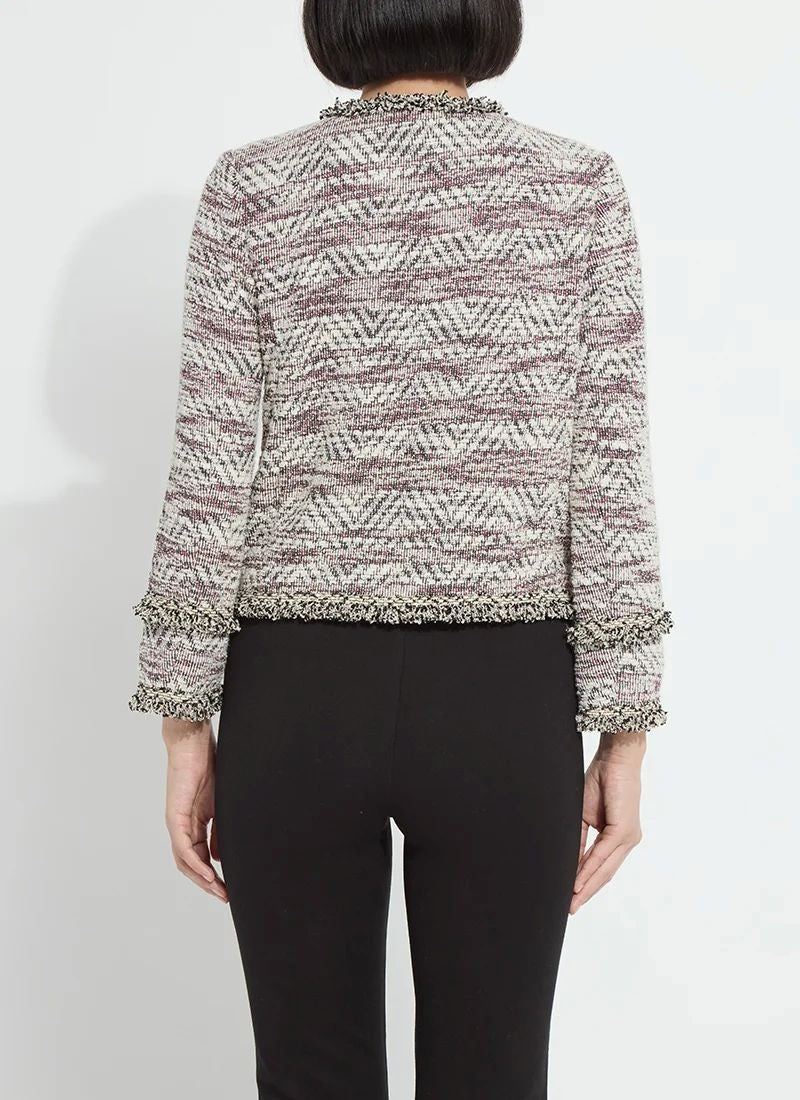 Lysse Cleo Tweed Fringe Trim Jacket