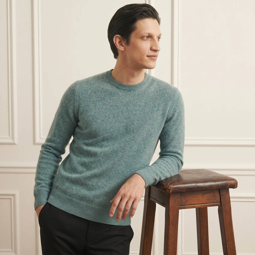 LUMUSAE LLC - Men's Cashmere Crewneck Sweater - The Original
