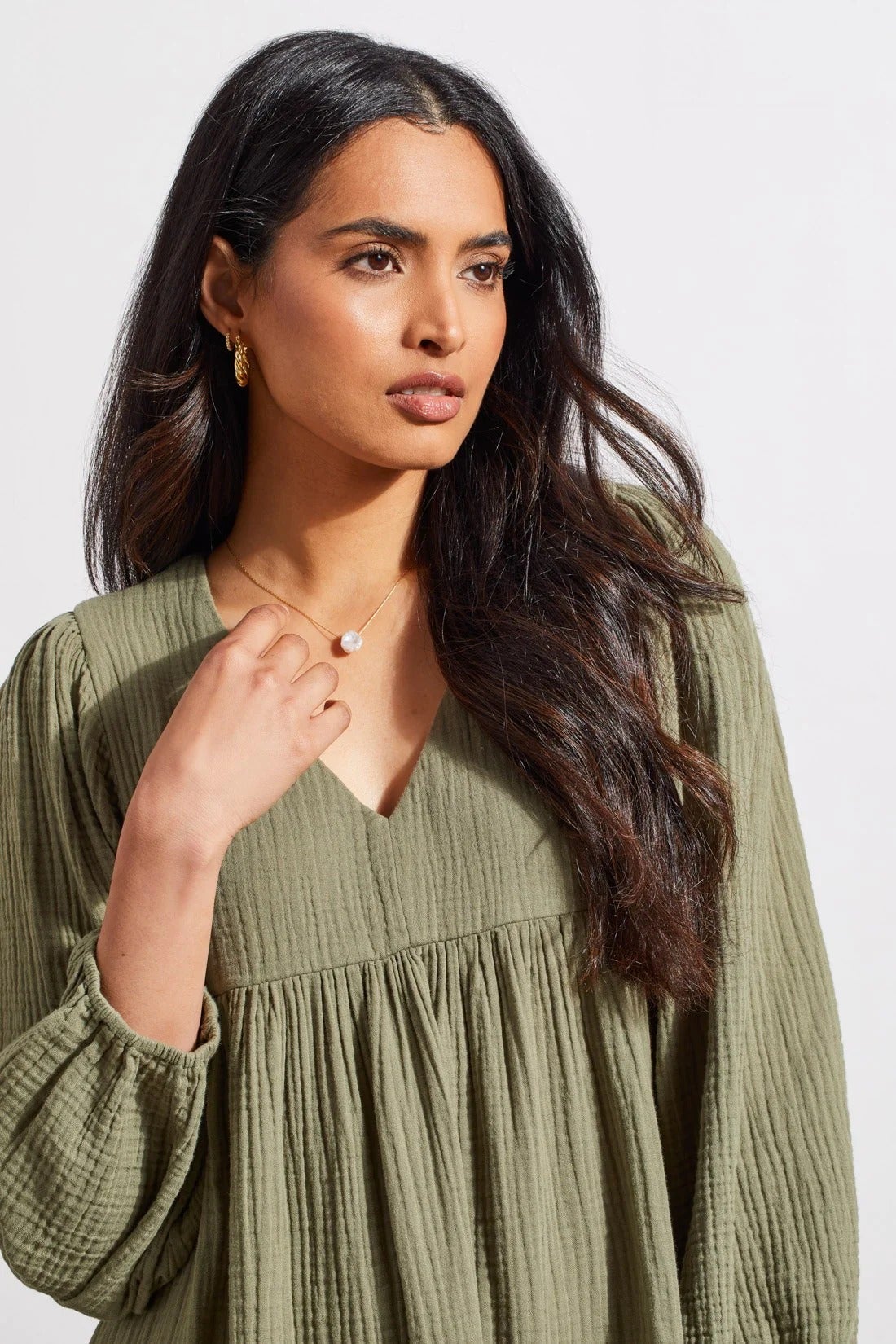 Tribal Jeans - Puff Sleeve Dress