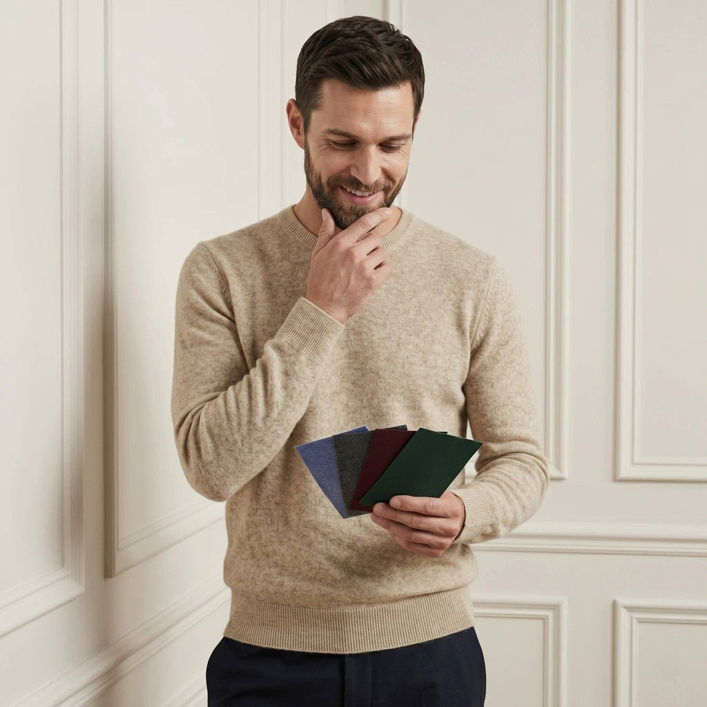 LUMUSAE LLC - Men's Cashmere Crewneck Sweater - The Original