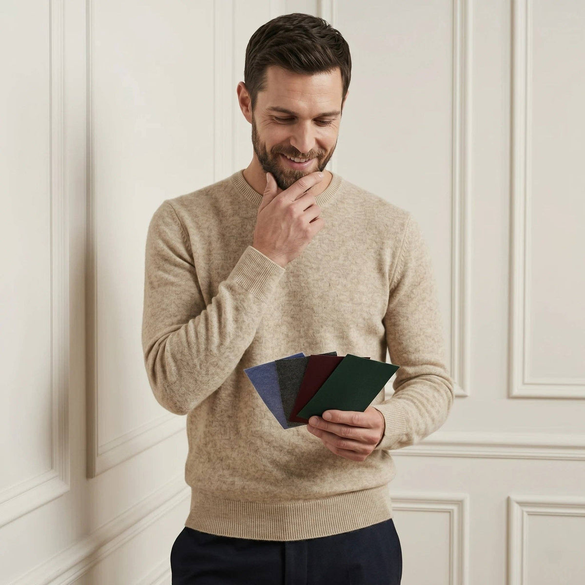 LUMUSAE LLC - Men's Cashmere Crewneck Sweater - The Original