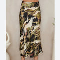 Milio Milano Print Maxi Skirt Watercolor