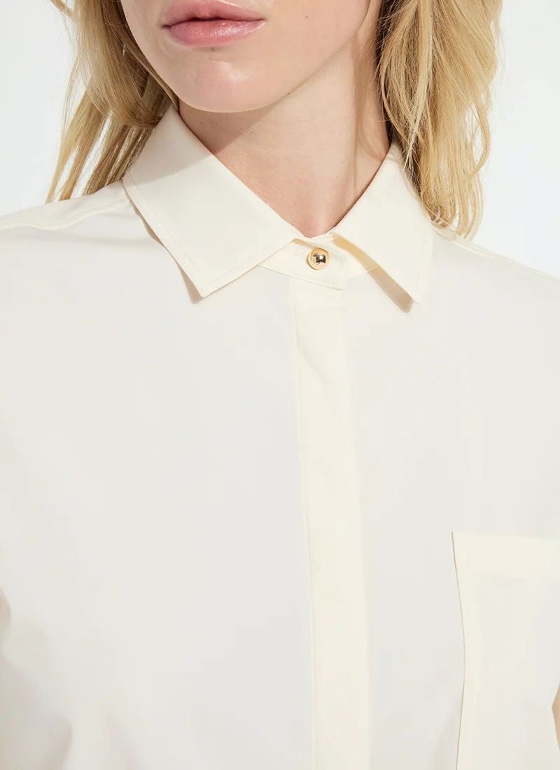 LYSSE Etta Pleated Balloon Sleeve Shirt