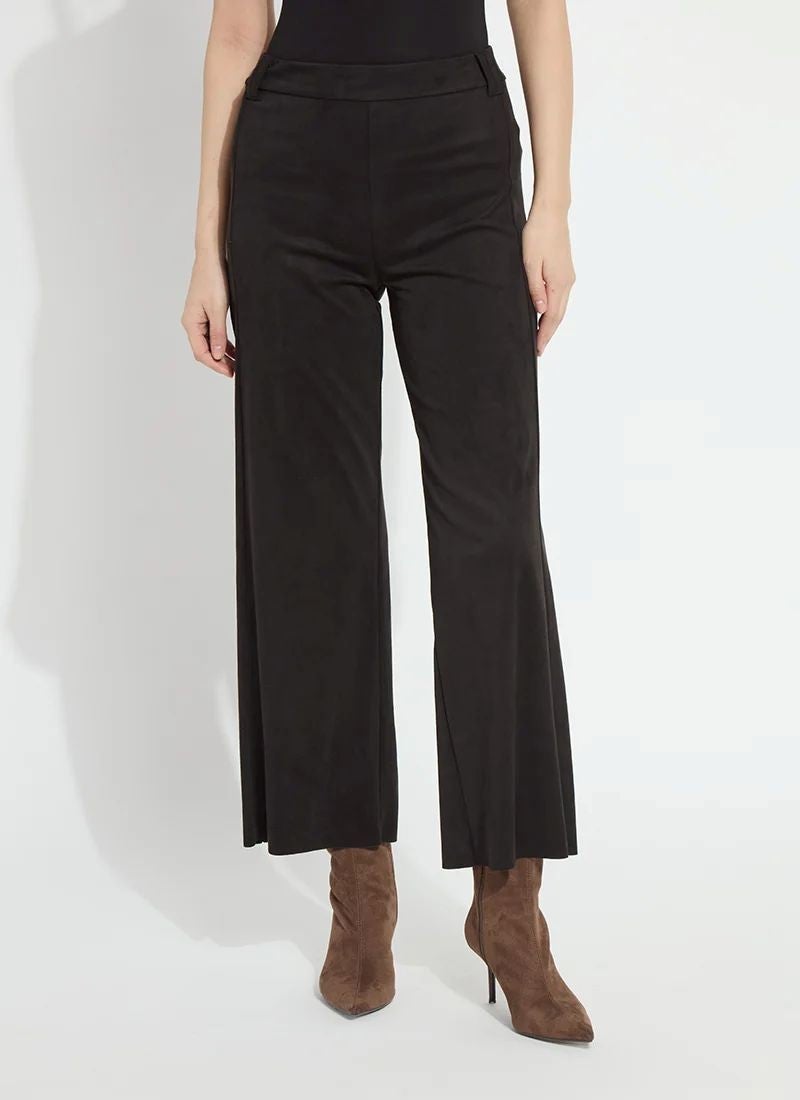 LYSSE Vionette Vegan Suede Wide Led Trouser