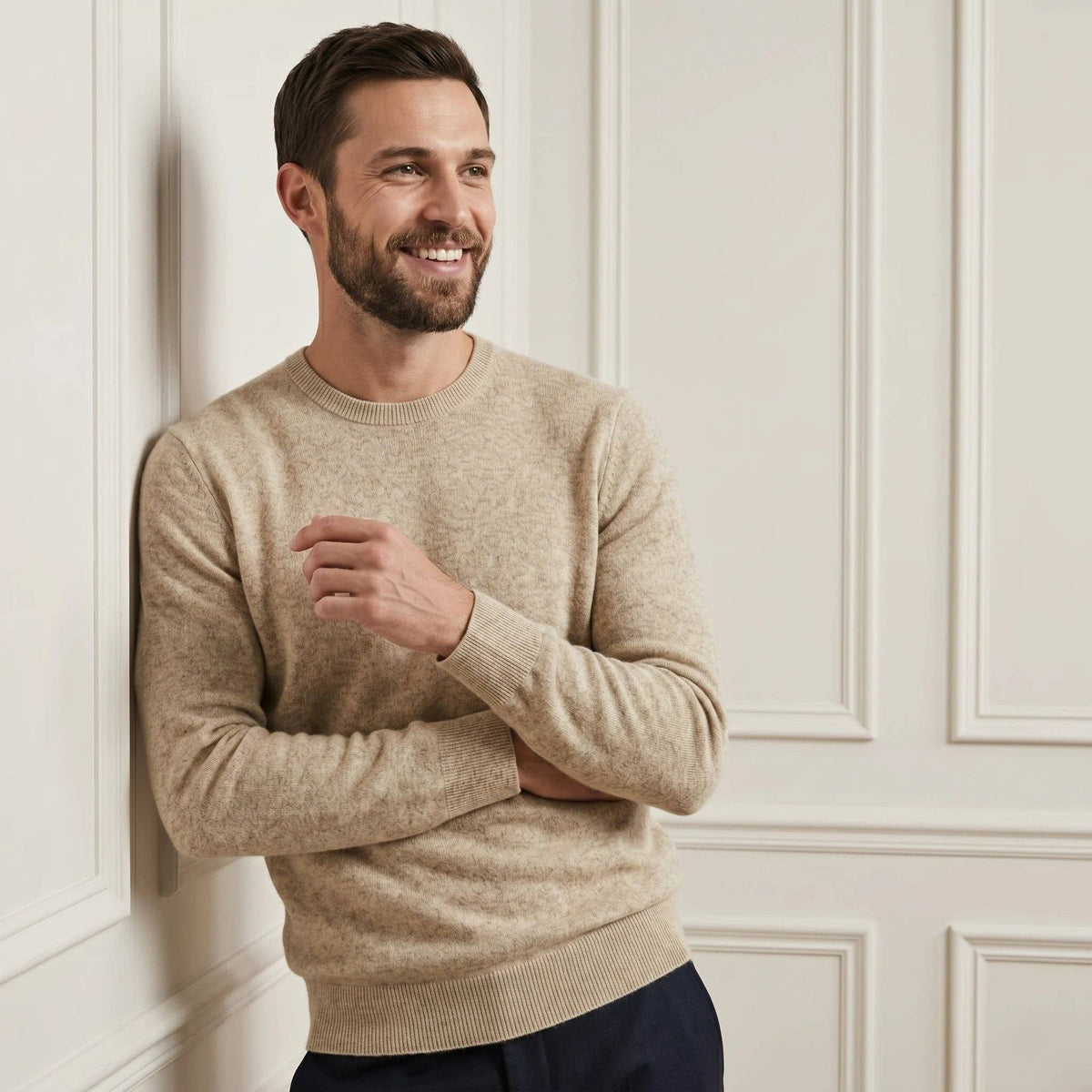 LUMUSAE LLC - Men's Cashmere Crewneck Sweater - The Original