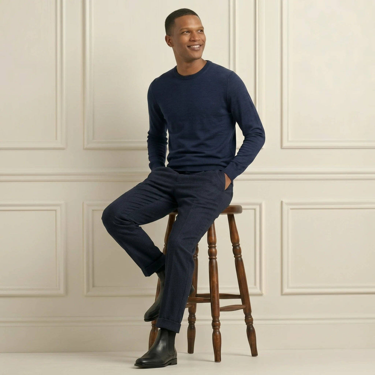 LUMUSAE LLC - Men's Cashmere Crewneck Sweater - The Original