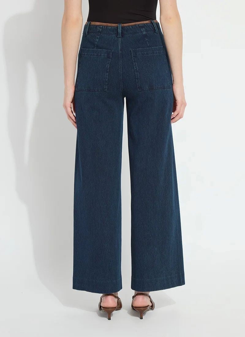 LYSSE Angelica Hi Waist Pintuck Denim