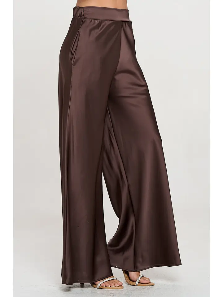 Renee C. Brown Satin Pant