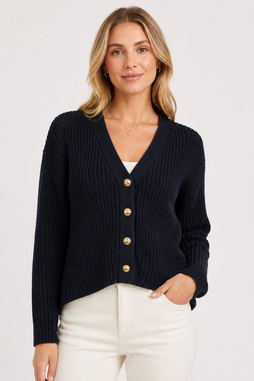 Bishop + Young Forever Cardigan Navy