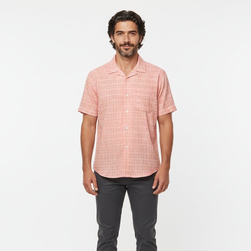Liverpool Los Angeles Casual Melon Camp Shirt