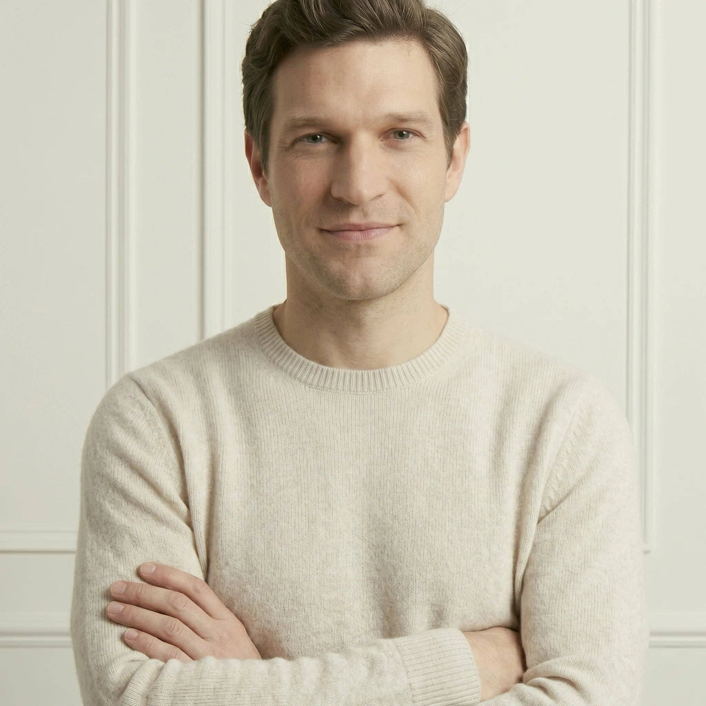 LUMUSAE LLC - Men's Cashmere Crewneck Sweater - The Original