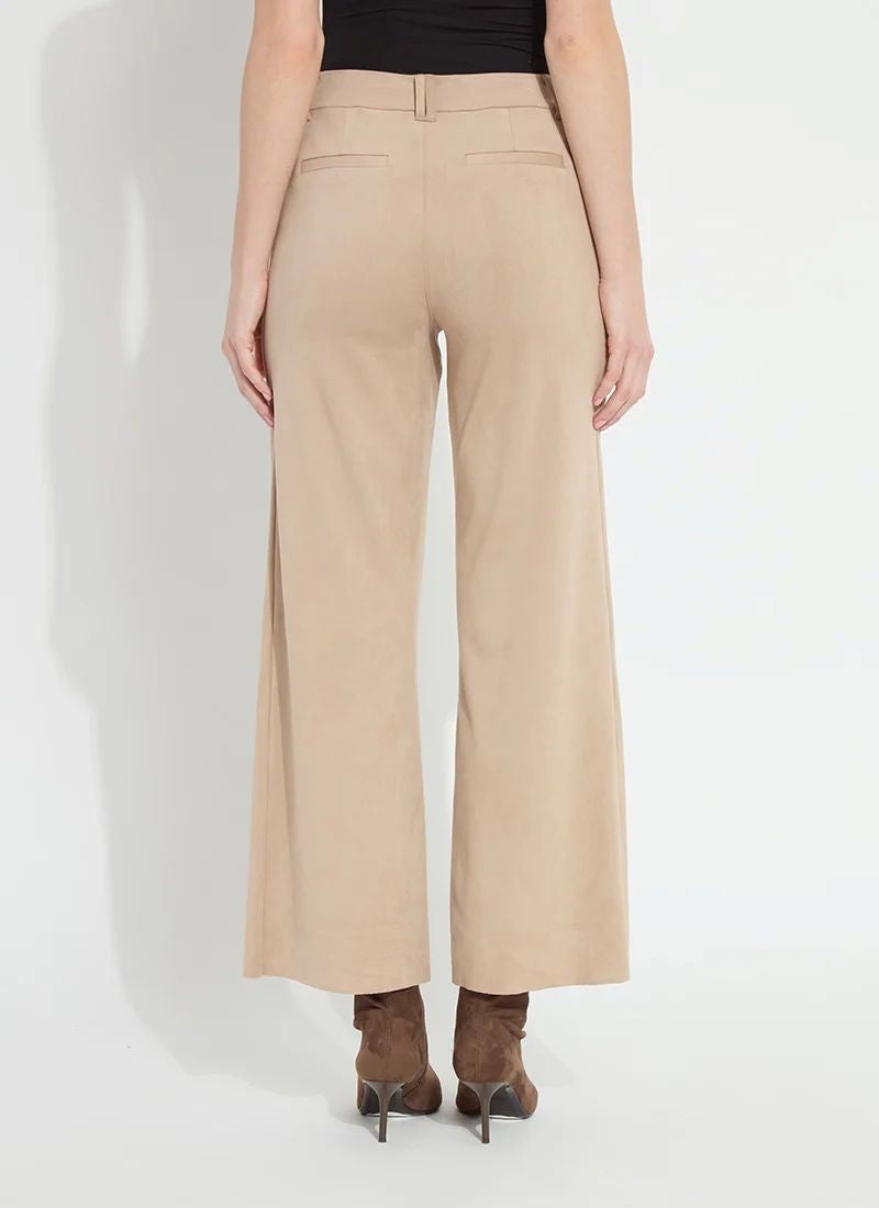 LYSSE Vionette Vegan Suede Wide Led Trouser