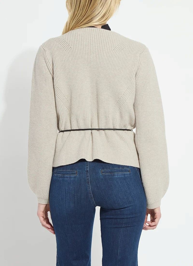 LYSSE Ravenna Peplum Knitted Cardigan
