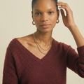 LUMUSAE LLC - Women's Cashmere V-Neck Sweater - The Original