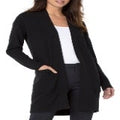 Liverpool Los Angeles Open Front Cardigan in Black