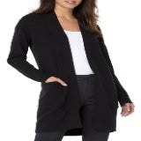Liverpool Los Angeles Open Front Cardigan in Black