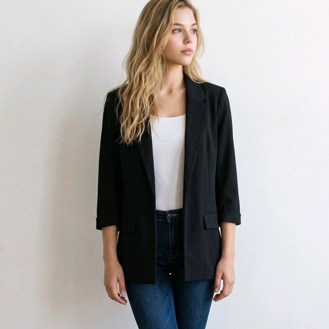 Liverpool Women's Boyfriend Blazer with Princess Dart, Black