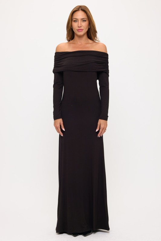 RENEE C. Off The Shoulder Maxi Dress