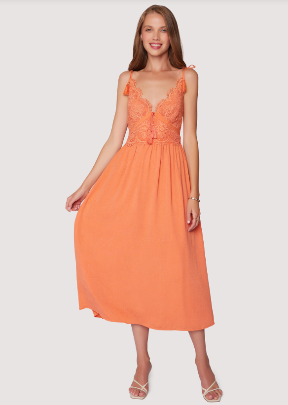 Lost + Wander Hibiscus Glow Maxi Dress