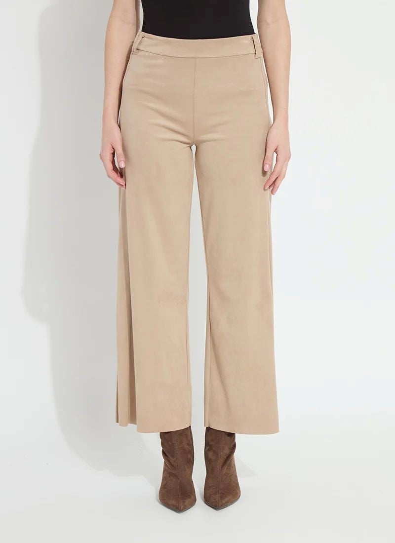 LYSSE Vionette Vegan Suede Wide Led Trouser