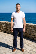 Mavi Jeans Zach Straight Leg Twill Pants in Dark Navy Twill