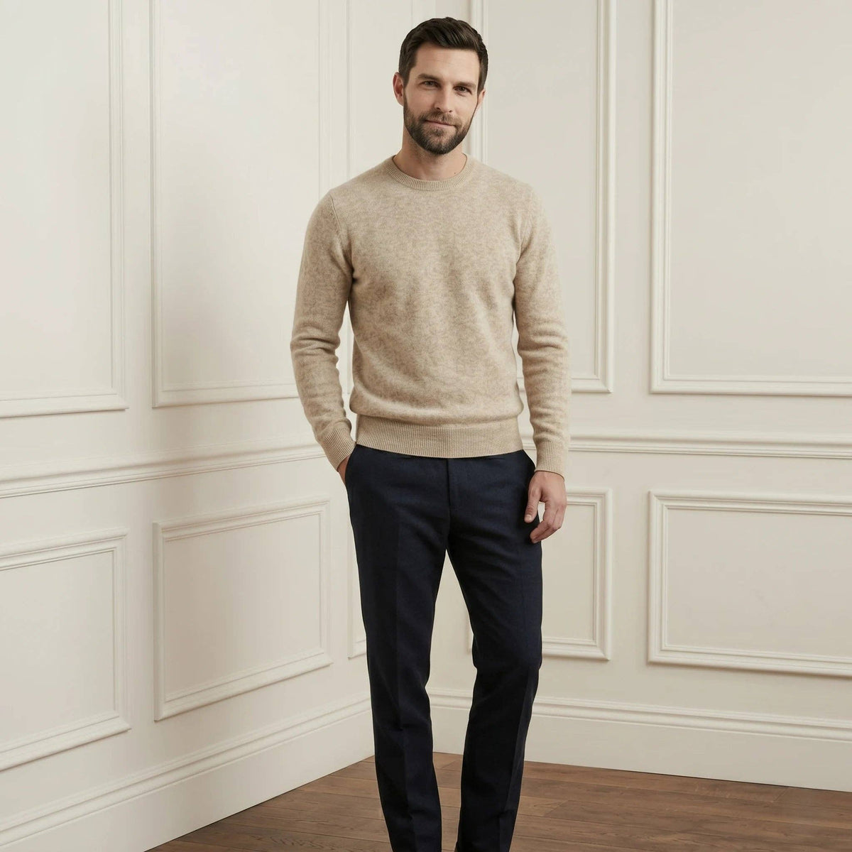 LUMUSAE LLC - Men's Cashmere Crewneck Sweater - The Original