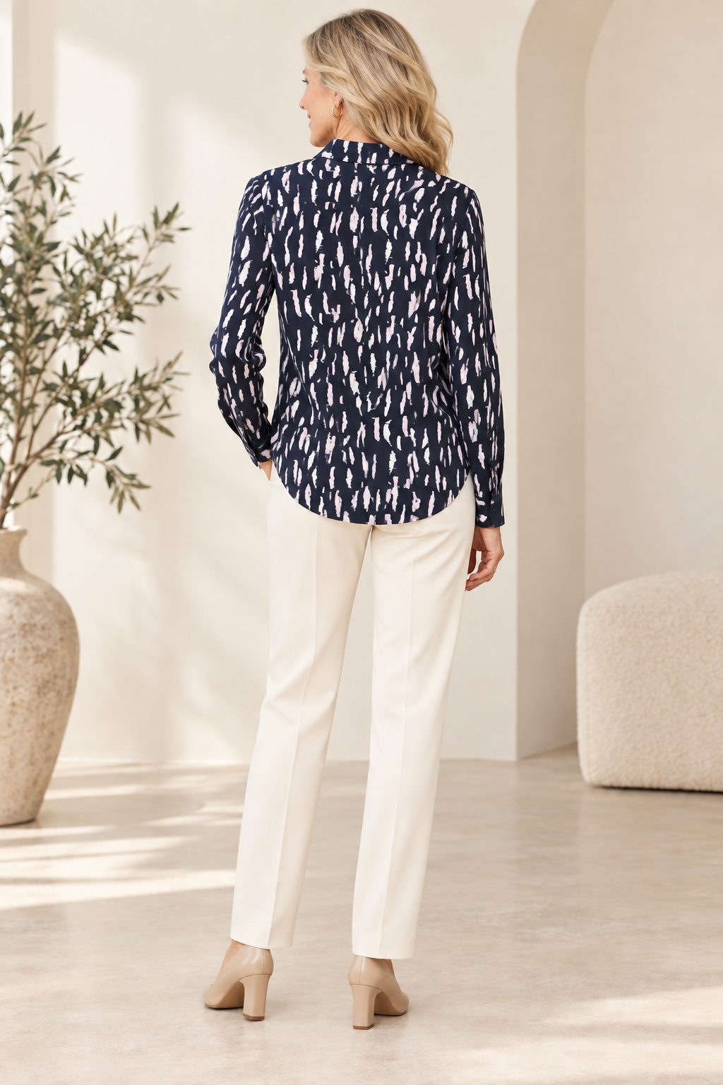 LYSSE Elizabeth Pleated Balloon Sleeve Shirt