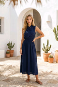 Bishop+Young Adriatic Navy Midi Dress