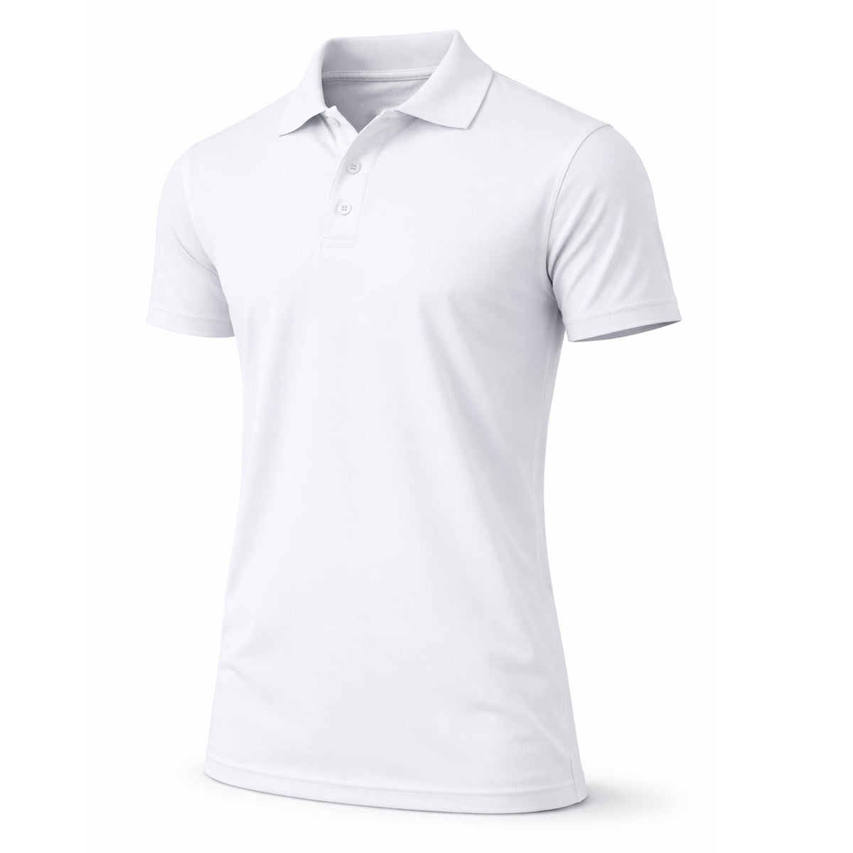 Galaxy By Harvic -  Men's Dry Fit Moisture-Wicking Polo Shirt (S-5XL): Black, S