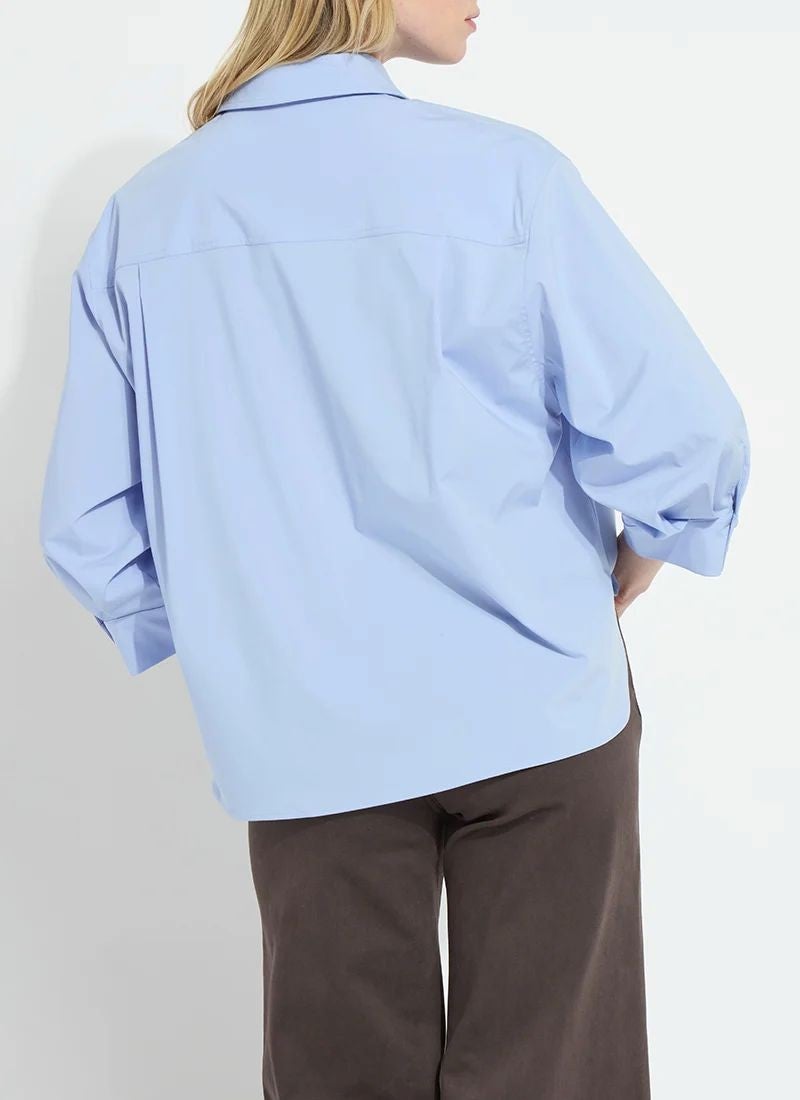 LYSSE Enid Oversized Cropped Shirt