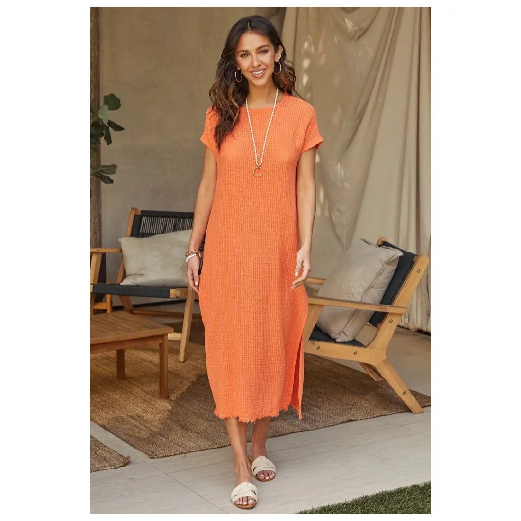 Milio Milano Crosshatched Textured Dress