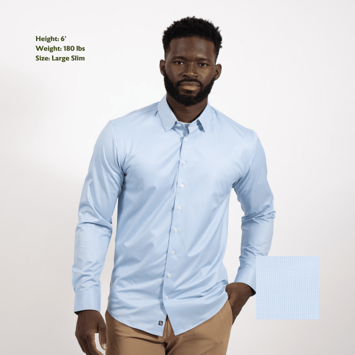 Tough Apparel - Hustle Sport Shirt - Long Sleeve - Micro Houndstooth: Regular, Medium