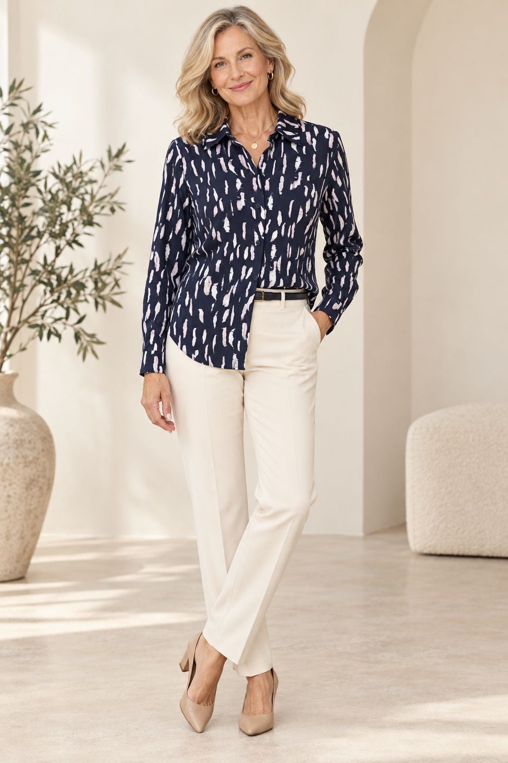 LYSSE Elizabeth Pleated Balloon Sleeve Shirt