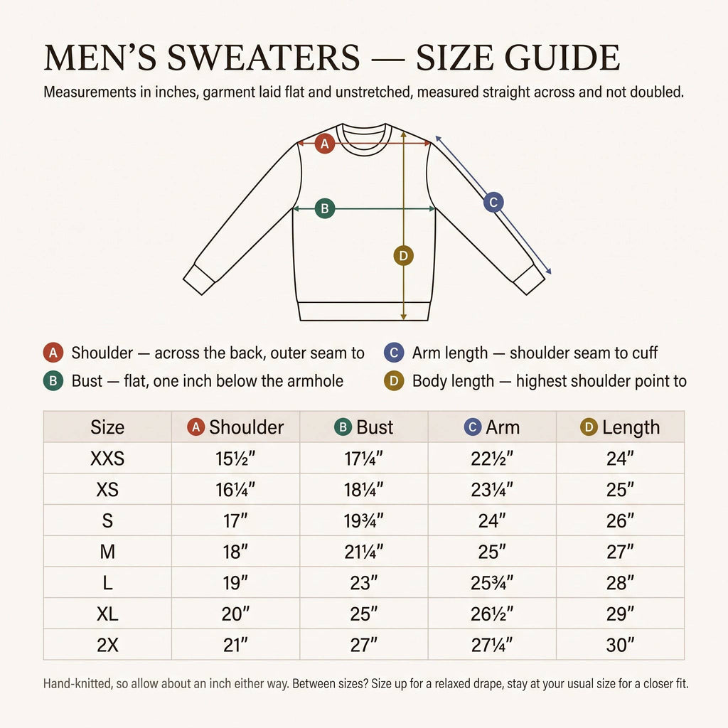 LUMUSAE LLC - Men's Cashmere Crewneck Sweater - The Original