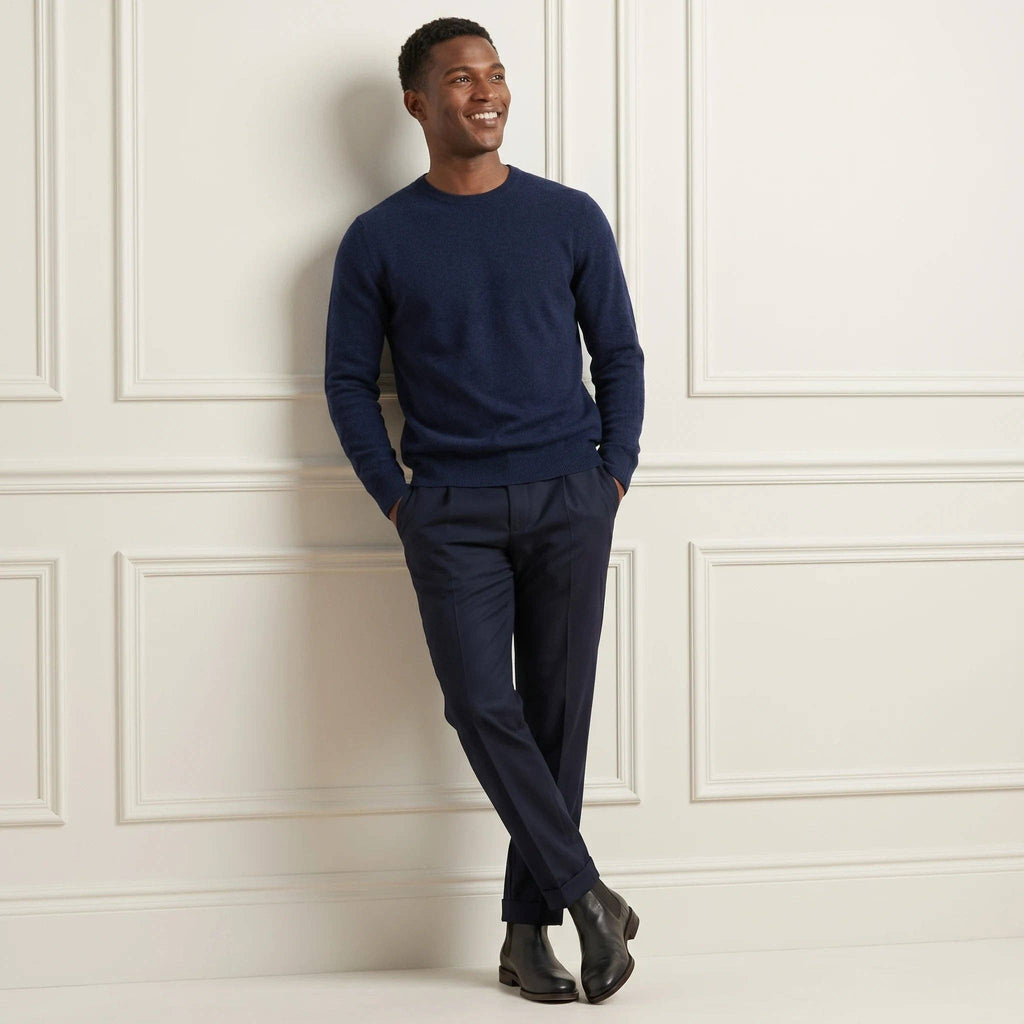 LUMUSAE LLC - Men's Cashmere Crewneck Sweater - The Original