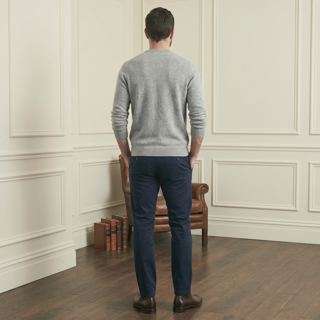 LUMUSAE LLC - Men's Cashmere Crewneck Sweater - The Original
