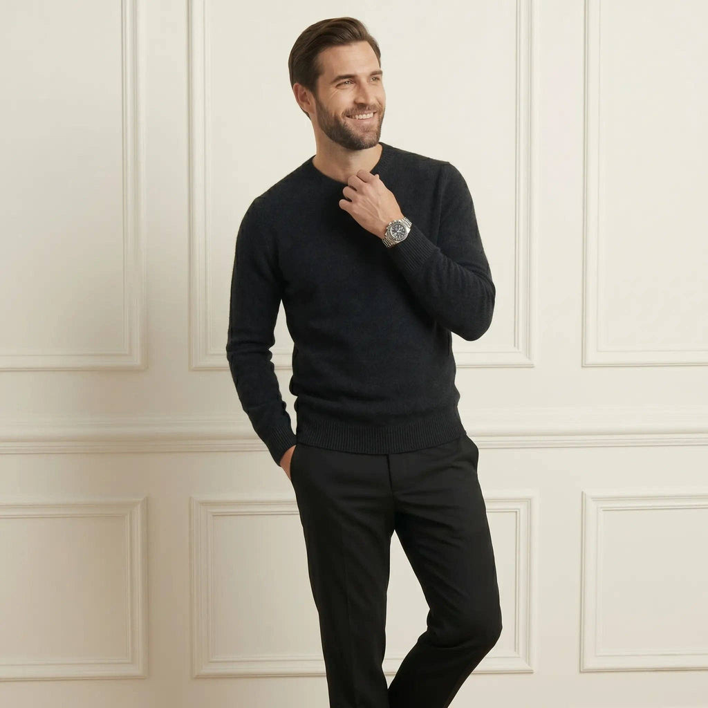 LUMUSAE LLC - Men's Cashmere Crewneck Sweater - The Original